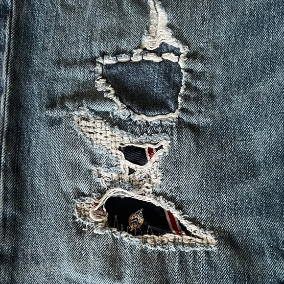 Distressed patchwork jeans by Polo Ralph Lauren size 27 - Picture 5 of 12